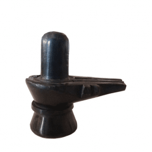 Stone Shivling(स्टोन शिवलिंग) (Black) | Size 50x50 mm , Weight 70 gm