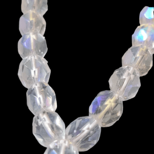 Crystal Mala(क्रिस्टल माला) Navrang Diamond Cut,Bead Size- 6.0 mm