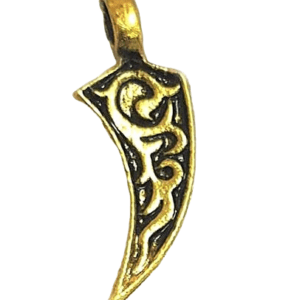 High Quality German Silver Gold Plated Oxidized Pendant | Size 40 mm