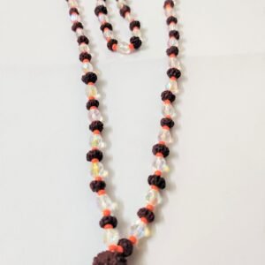 Rudraksha Crystal And Munga Mala