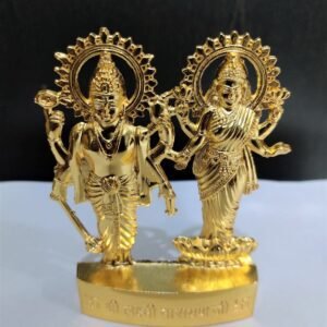 Vishnu Laxmi Murti In Brass | Size 110x75 mm