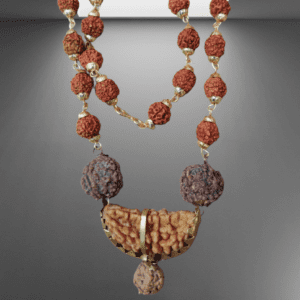 Rudraksha Mala With 4 And 5 Mukhi Rudraksha With Rudraksha Pendant