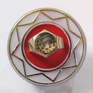 High Quality Astdhatu Yantra Ring With Shankh And Para(अष्टधातु यन्त्र रिंग)