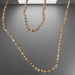 Tulsi Mala With Golden Beads