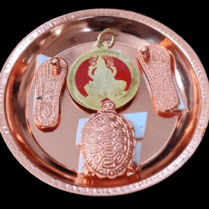 Ashthdhatu Lakshmi Meru Plate For Puja | Size 90x90 mm