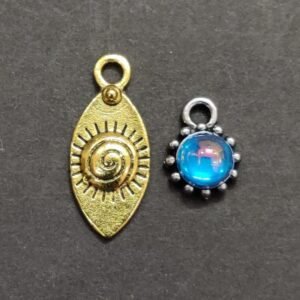 German Silver Metal Evil Eye Combo Pendant