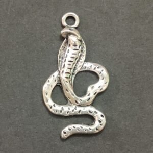 German Silver Naag Pendant For Kaal Sarp Dosh Nivaran | Size 35x20 mm