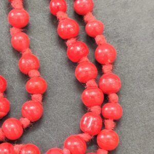 Rounded Munga Mala(मूंगा माला) | 108 Beads | Bead Size 5 mm