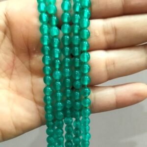 Hakik Stone Mala Green (हकीक माला )- Bead Size- 6 mm