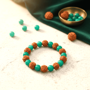 Crystal Rudraksha Budh Dosh Nivaran Bracelet