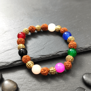 Seven Chakra Rudraksha Bracelet-1