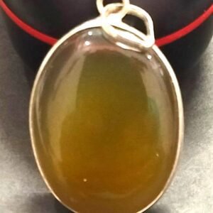 Big Size Hakik Stone Pendant In Brass(हकीक स्टोन) | Weight 34.10 carat