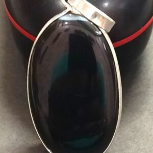 Big Size Hakik Stone Pendant In Brass(हकीक स्टोन) | Weight 38.80 carat