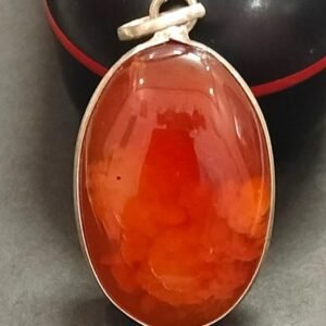 Big Size Hakik Stone Pendant In Brass(हकीक स्टोन) | Weight 40.40 carat