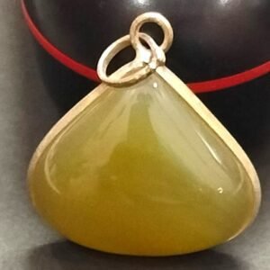 Big Size Hakik Stone Pendant In Brass(हकीक स्टोन) | Weight 42.40 carat