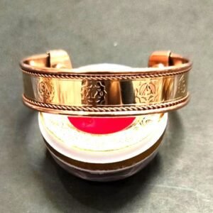 Seven Chakra Copper And Brass Kada(कॉपर ब्रास कड़ा)- Size Adjustable