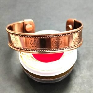 High Quality Seven Chakra Copper Kada (सात चक्र कॉपर कड़ा) -Size- Adjustable