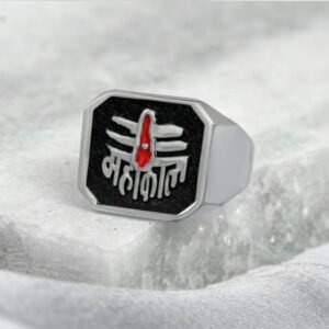Mahakal Silver Metal Ring(महाकाल सिल्वर मेटल रिंग)
