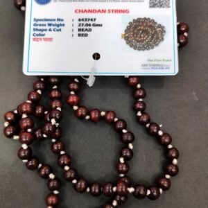 Certified Red Chandan Mala (लाल चन्दन माला)