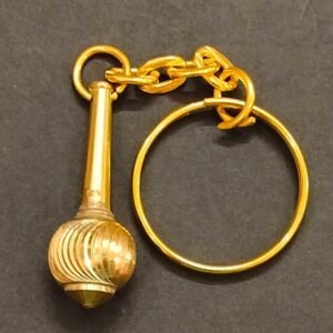 Heavy Hanuman Gada Keyring Brass(पीतल हनुमान गदा कीरिंग) | Weight 15 gm | Gada Size 35 mm