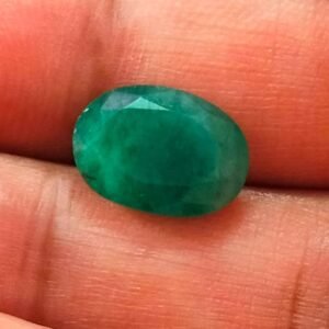 Certified Panna Emerald Stone With Certificate(सर्टिफाइड पन्ना स्टोन) | Weight- 6.51 Ratti