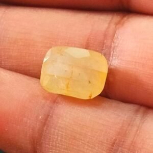 Certified Natural Topaz Stone With Certificate(सर्टिफाइड टोपाज़ स्टोन) | Weight- 14.0 Ratti