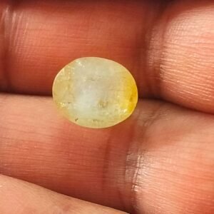 Certified Natural Topaz Stone With Certificate(सर्टिफाइड टोपाज़ स्टोन) | Weight- 17.50 Ratti