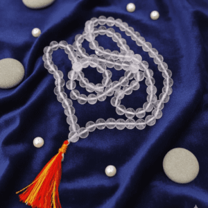 Certified Sphatik Sfatik Mala With Cerificate 100% Original(स्फटिक माला ), Bead Size 6 mm, 108 Beads