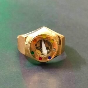 High Quality Heavy Ashthdhatu Shivling Ring With Shankh(अष्टधातु शिवलिंग रिंग)