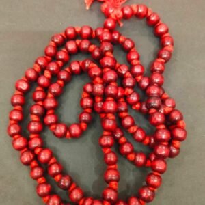Red Lal Chandan Jap Mala (लाल चन्दन जप माला),Bead Size 10 mm, 108 Beads