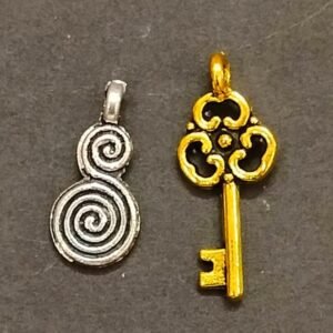 Energy Locket Size 17 mm, Money Key Locket Size 22 mm Combo For Good Luck