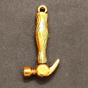Brass Hammer Locket, Size 30 mm