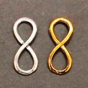 German Silver And Brass Infinity Locket For Good Luck, Size 22 mm