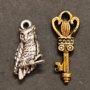 German Silver Good Luck Owl Locket Size 22 mm, Brass Money Key Locket Size 25 mm