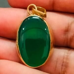 High Quality Panchdhatu Big Size Hakik Stone Locket(पंचधातु हकीक स्टोन लॉकेट), Size 6.82 g