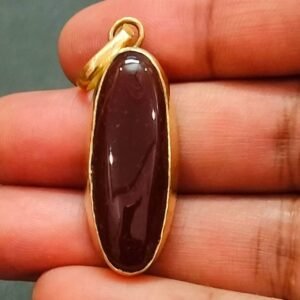 High Quality Panchdhatu Big Size Hakik Stone Locket(पंचधातु हकीक स्टोन लॉकेट), Size 8.75 g