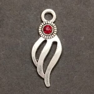 German Silver Shankh Shaped Locket, Size- 30 mm