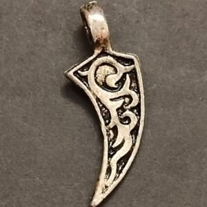 German Silver Sword Locket For Good Luck, Size 40 mm