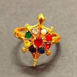 Navgrah Navratan Meru Ring(नवग्रह नवरतन मेरु रिंग), Size Standard