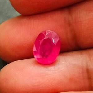 Certified Burma Ruby Maanik Stone(रूबी माणिक स्टोन) Weight- 4.40 carat