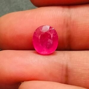 Certified Burma Ruby Maanik Stone(रूबी माणिक स्टोन) Weight- 4.56 carat