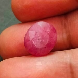 Certified Ruby Maanik Stone(रूबी माणिक स्टोन) Weight- 9.55 carat