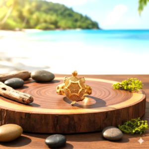 Designer Meru Ring Brass(मेरु रिंग), Size standard