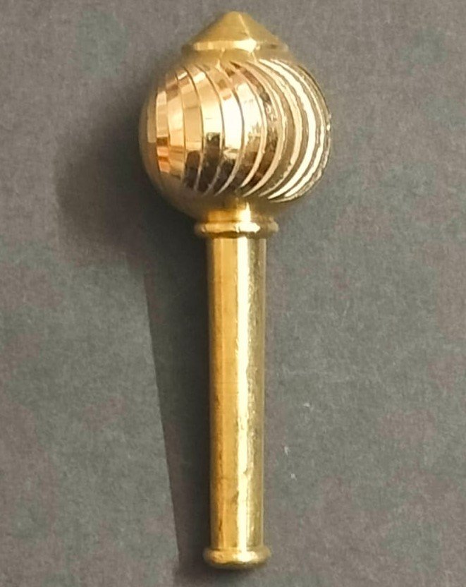 Heavy High Quality Brass Hanuman Gada(हनुमान ब्रास गदा), Size- 5 cm, Weight- 30 g