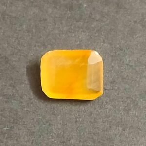 Certified Odisha Yellow Sapphire (Pukhraj) Gemstone(ओडिशा पुखराज), Weight- 2.62 Ratti
