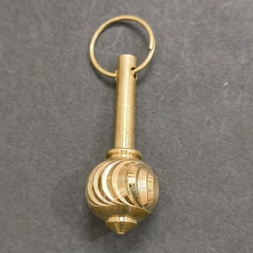 High Quality Brass Gada Locket(ब्रास गदा लॉकेट), weight- 5g, Size- 3 cm