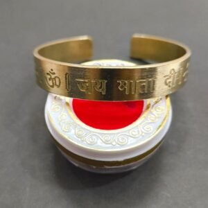 High Quality Heavy Asthdhatu Jai Mata Di Kada (अष्टधातु जय माता दी कड़ा),Weight- 39 g, Size- Adjustable