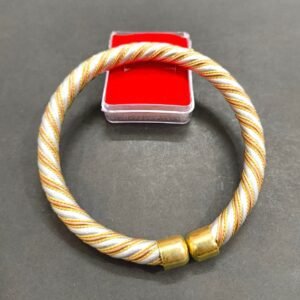 High Quality Heavy Designer Tridhatu Kada- Brass,Copper, Alloy(त्रिधातु कड़ा) | Weight- 33 g Size Diameter- 7.0 cm Adjustable