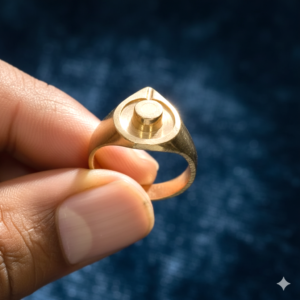 High Quality Pure Copper Shivling Ring for Lord Shiva Blessings & Positivity (कॉपर शिवलिंग रिंग), Weight- 6 g